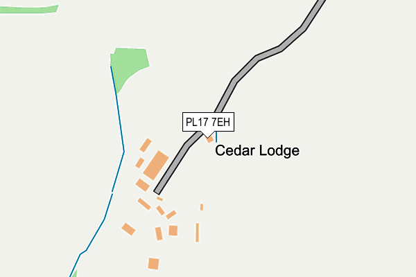 PL17 7EH map - OS OpenMap – Local (Ordnance Survey)