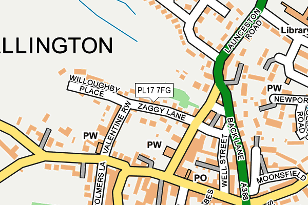 PL17 7FG map - OS OpenMap – Local (Ordnance Survey)