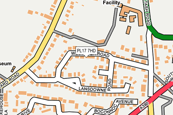 PL17 7HD map - OS OpenMap – Local (Ordnance Survey)