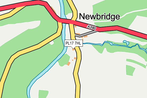 PL17 7HL map - OS OpenMap – Local (Ordnance Survey)