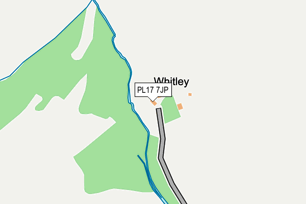 PL17 7JP map - OS OpenMap – Local (Ordnance Survey)