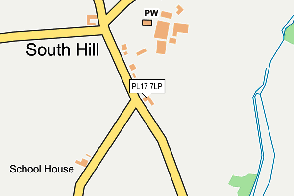 PL17 7LP map - OS OpenMap – Local (Ordnance Survey)
