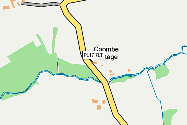 PL17 7LT map - OS OpenMap – Local (Ordnance Survey)