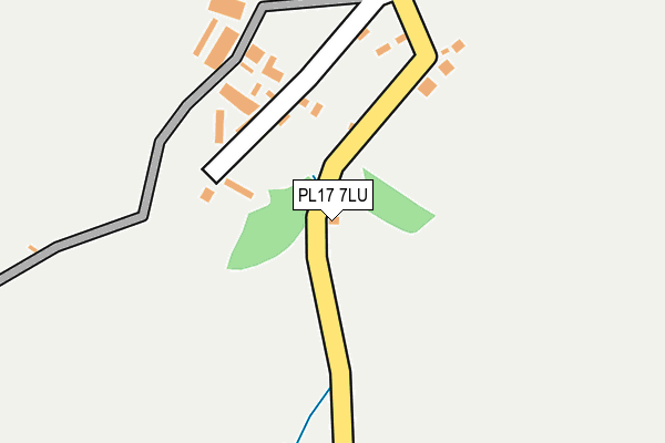 PL17 7LU map - OS OpenMap – Local (Ordnance Survey)