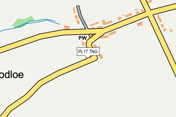 PL17 7NG map - OS OpenMap – Local (Ordnance Survey)