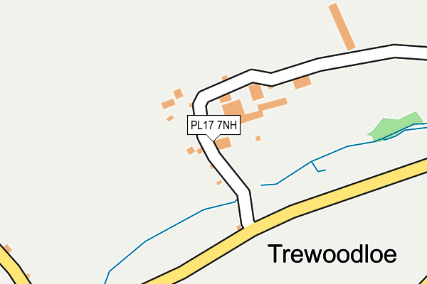 PL17 7NH map - OS OpenMap – Local (Ordnance Survey)