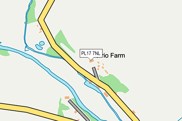 PL17 7NL map - OS OpenMap – Local (Ordnance Survey)