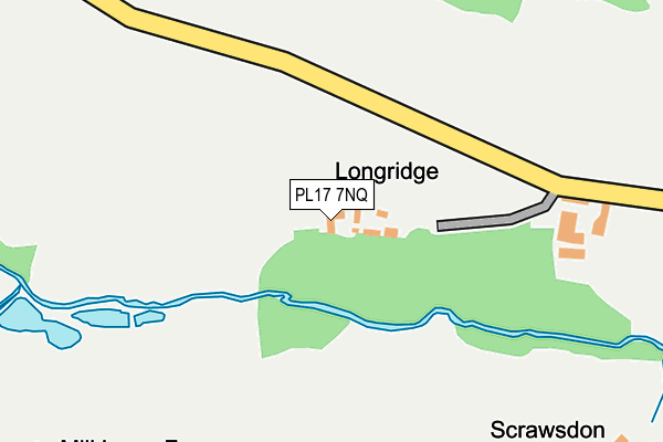 PL17 7NQ map - OS OpenMap – Local (Ordnance Survey)