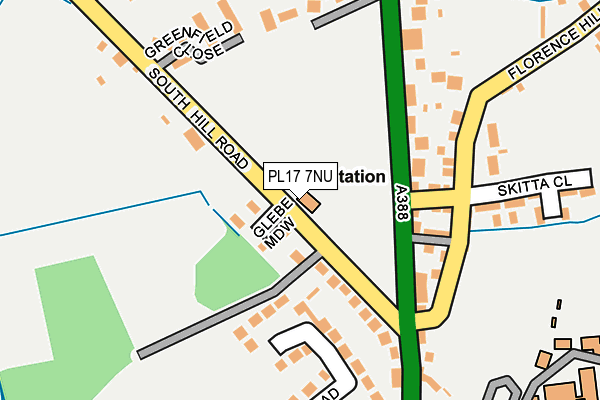 PL17 7NU map - OS OpenMap – Local (Ordnance Survey)