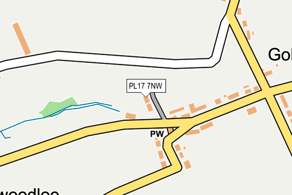 PL17 7NW map - OS OpenMap – Local (Ordnance Survey)