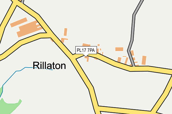 PL17 7PA map - OS OpenMap – Local (Ordnance Survey)