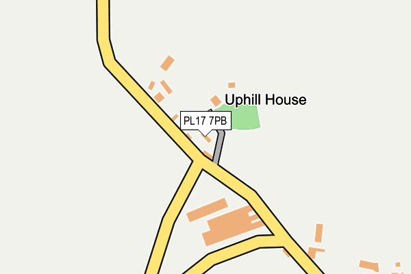 PL17 7PB map - OS OpenMap – Local (Ordnance Survey)