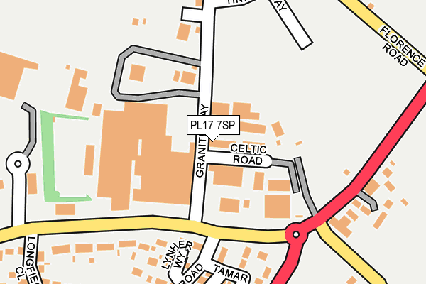 PL17 7SP map - OS OpenMap – Local (Ordnance Survey)