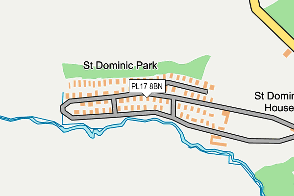 PL17 8BN map - OS OpenMap – Local (Ordnance Survey)