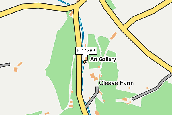 PL17 8BP map - OS OpenMap – Local (Ordnance Survey)