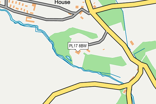 PL17 8BW map - OS OpenMap – Local (Ordnance Survey)