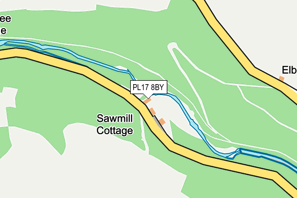 PL17 8BY map - OS OpenMap – Local (Ordnance Survey)