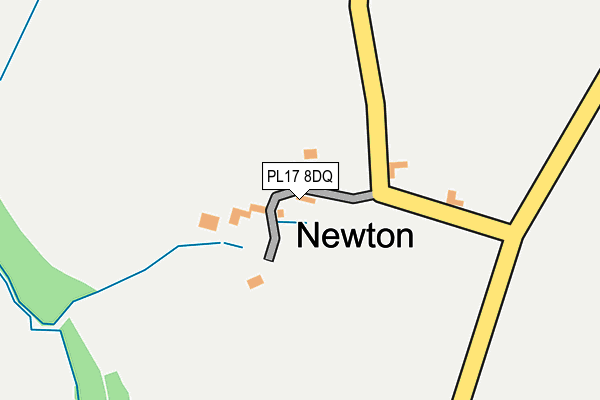PL17 8DQ map - OS OpenMap – Local (Ordnance Survey)