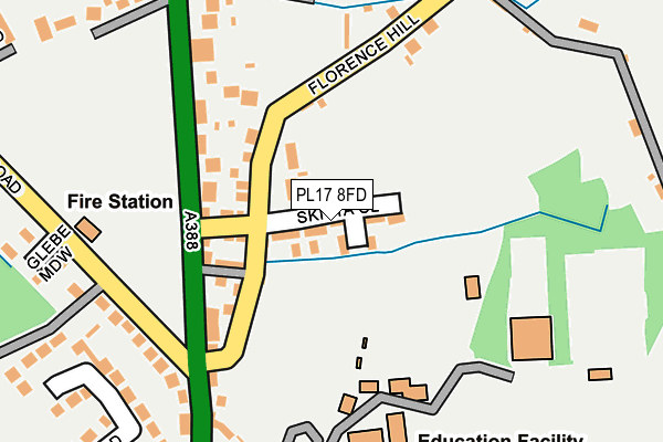 PL17 8FD map - OS OpenMap – Local (Ordnance Survey)