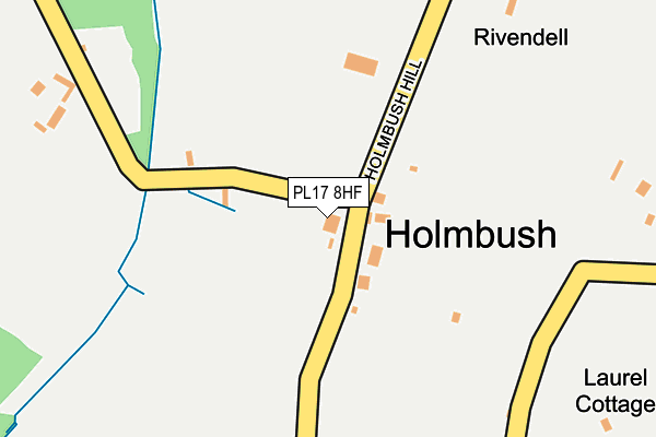 PL17 8HF map - OS OpenMap – Local (Ordnance Survey)