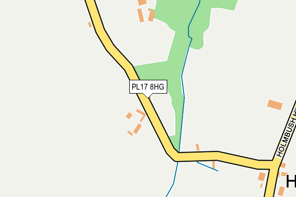 PL17 8HG map - OS OpenMap – Local (Ordnance Survey)