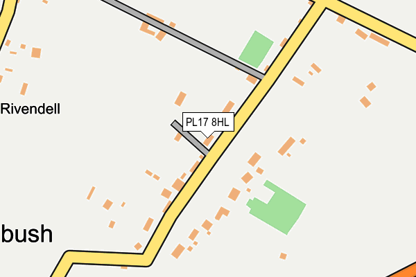 PL17 8HL map - OS OpenMap – Local (Ordnance Survey)