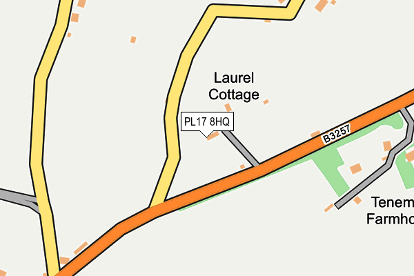 PL17 8HQ map - OS OpenMap – Local (Ordnance Survey)