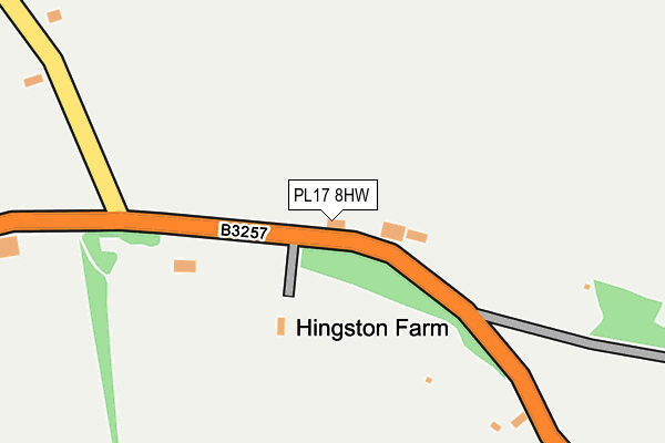 PL17 8HW map - OS OpenMap – Local (Ordnance Survey)