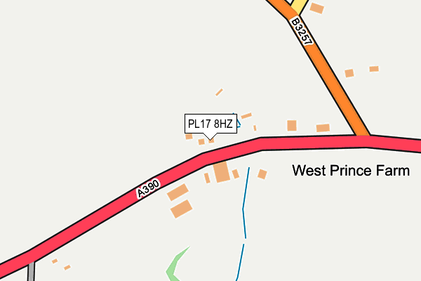 PL17 8HZ map - OS OpenMap – Local (Ordnance Survey)