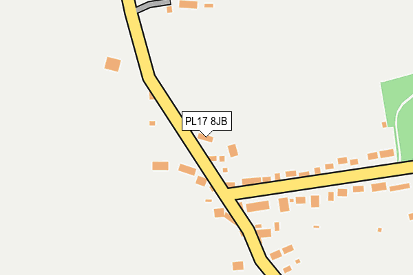 PL17 8JB map - OS OpenMap – Local (Ordnance Survey)