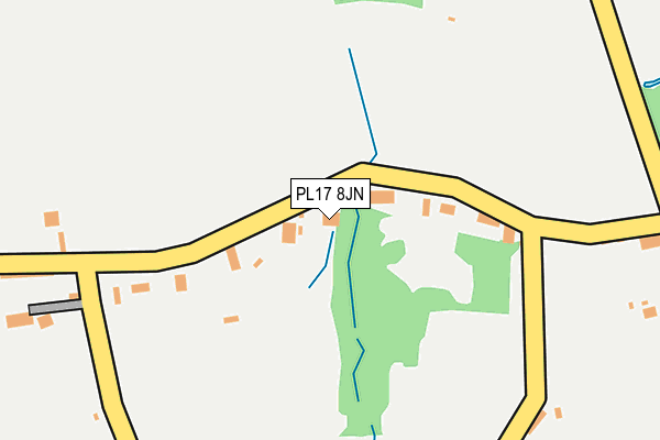 PL17 8JN map - OS OpenMap – Local (Ordnance Survey)