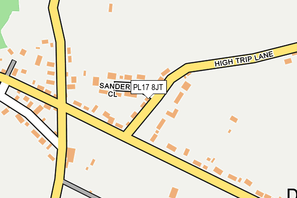 PL17 8JT map - OS OpenMap – Local (Ordnance Survey)