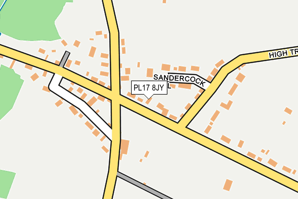 PL17 8JY map - OS OpenMap – Local (Ordnance Survey)