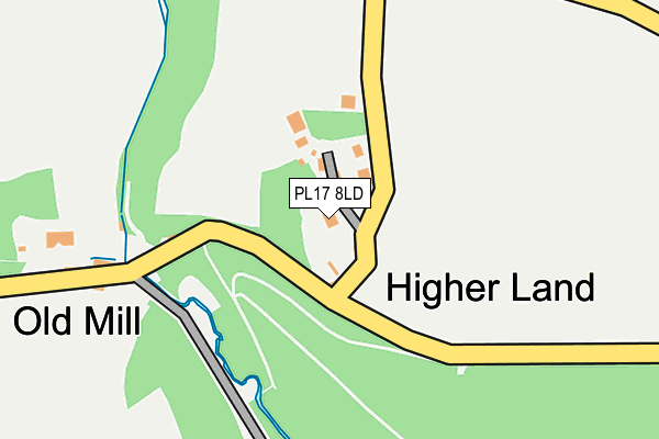 PL17 8LD map - OS OpenMap – Local (Ordnance Survey)