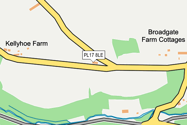 PL17 8LE map - OS OpenMap – Local (Ordnance Survey)