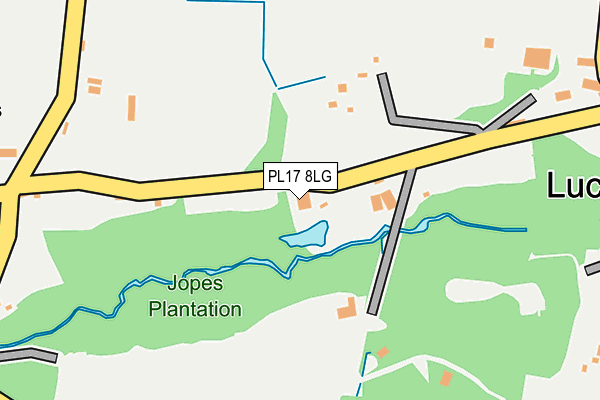 PL17 8LG map - OS OpenMap – Local (Ordnance Survey)