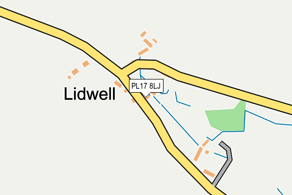 PL17 8LJ map - OS OpenMap – Local (Ordnance Survey)