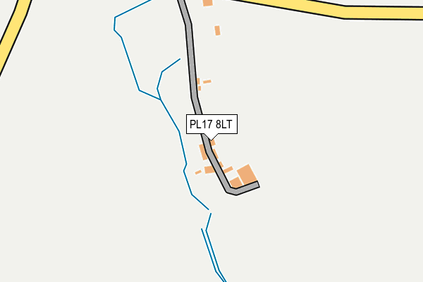 PL17 8LT map - OS OpenMap – Local (Ordnance Survey)