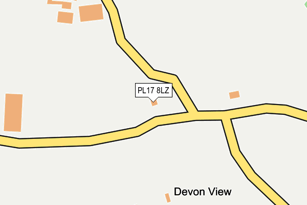 PL17 8LZ map - OS OpenMap – Local (Ordnance Survey)