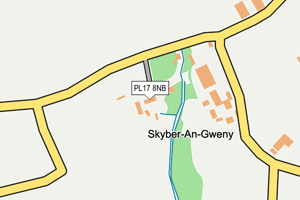 PL17 8NB map - OS OpenMap – Local (Ordnance Survey)