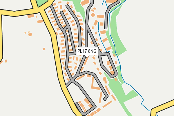 PL17 8NG map - OS OpenMap – Local (Ordnance Survey)