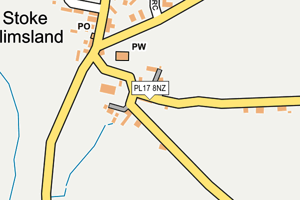 PL17 8NZ map - OS OpenMap – Local (Ordnance Survey)