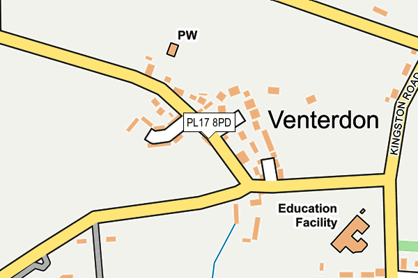 PL17 8PD map - OS OpenMap – Local (Ordnance Survey)