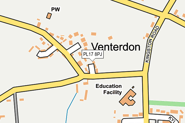 PL17 8PJ map - OS OpenMap – Local (Ordnance Survey)