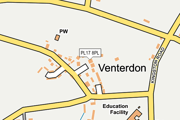 PL17 8PL map - OS OpenMap – Local (Ordnance Survey)