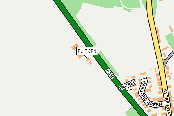 PL17 8PN map - OS OpenMap – Local (Ordnance Survey)