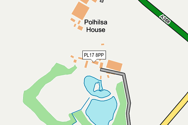 PL17 8PP map - OS OpenMap – Local (Ordnance Survey)