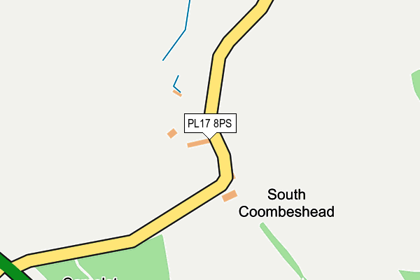 PL17 8PS map - OS OpenMap – Local (Ordnance Survey)