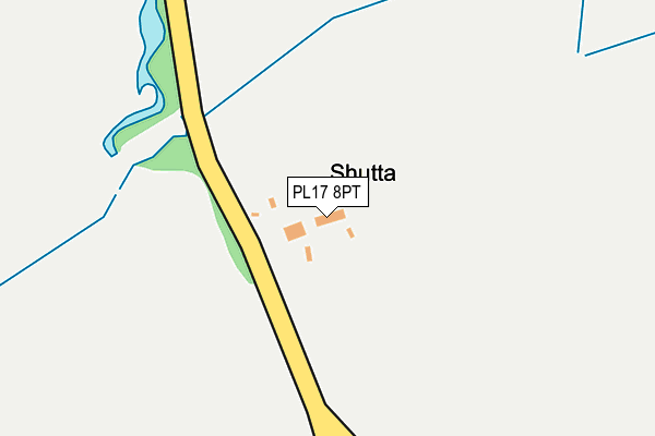 PL17 8PT map - OS OpenMap – Local (Ordnance Survey)