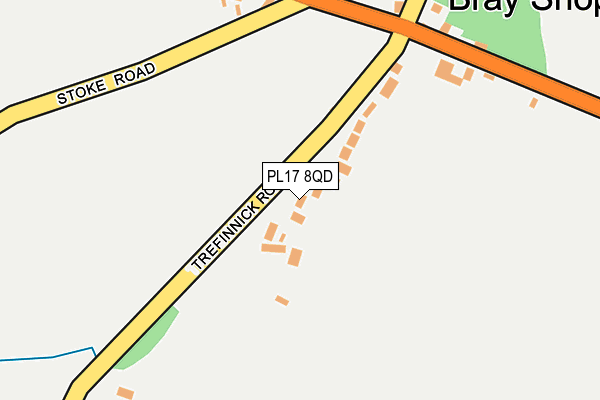 PL17 8QD map - OS OpenMap – Local (Ordnance Survey)
